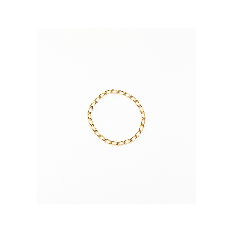 Alliance de pénis plaqué or maille gourmette 45 mm Alliance de pénis plaqué or maille gourmette 45 mm