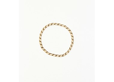 Cockrings plaqué or chaîne maille gourmette de 55 mm