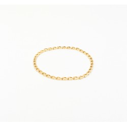 Cockring grande taille plaqué or chaîne gourmette de 65 mm