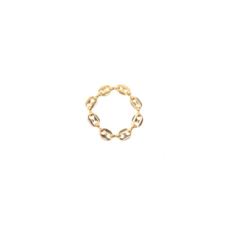 Bague pénis grain de café plaqué or 30 mm de diamètre Bague pénis grain de café plaqué or 30 mm de diamètre