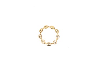 Bague de pénis grain de café plaqué or