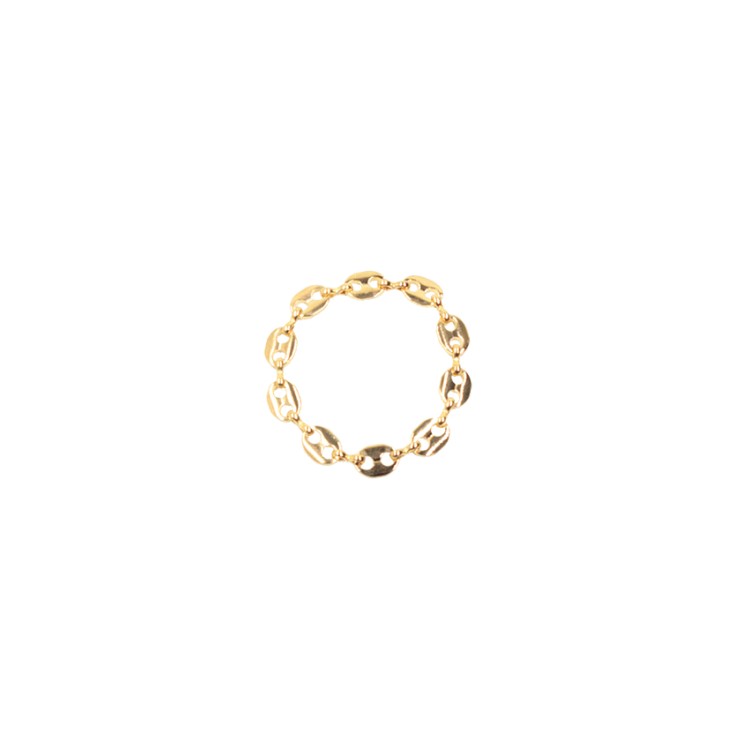 Bague de pénis plaqué or chaîne grain de café de 40 mm Bague de pénis plaqué or chaîne grain de café de 40 mm