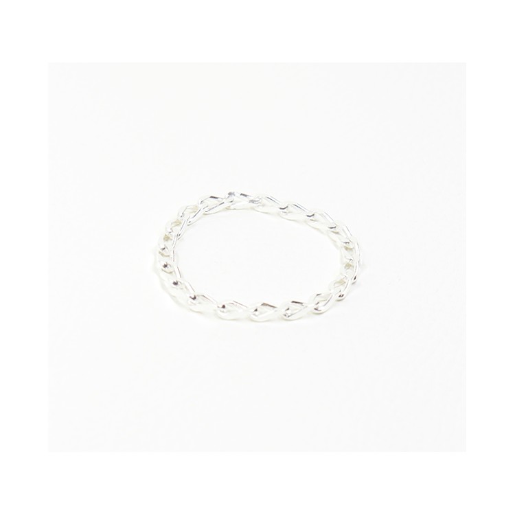 Alliance de verge argent chaîne gourmette de 35 mm Alliance de verge argent chaîne gourmette de 35 mm