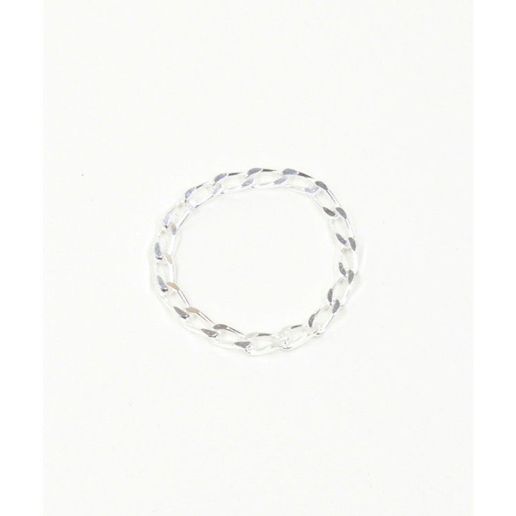 Alliance de verge maille gourmette de 40 mm plaqué Argent Alliance de verge maille gourmette de 40 mm plaqué Argent