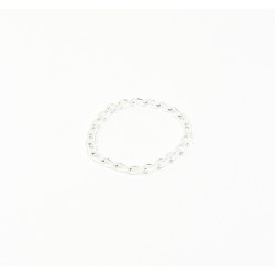 Alliance de pénis gourmette de 40 mm plaqué Argent