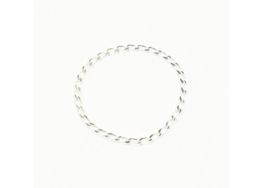 Cockring chaîne gourmette 50 mm de diamètre en plaqué Argent