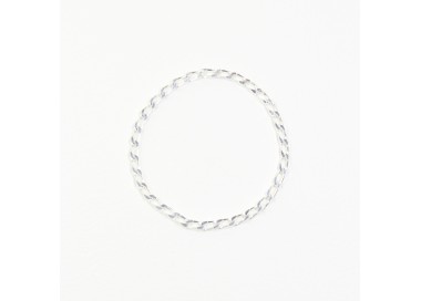 Cockring grande taille plaqué argent chaîne gourmette 60 mm de diamètre