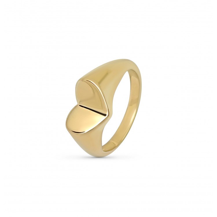 Bague originale cœur plaqué or Bague originale cœur plaqué or