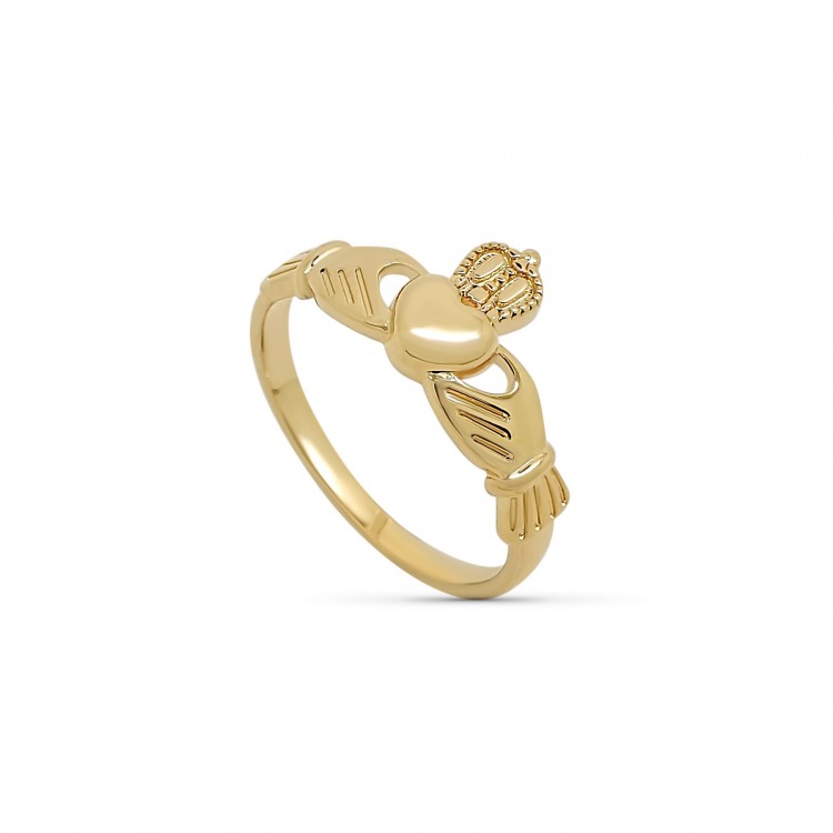 Bague plaqué or 18 carats Claddagh Bague plaqué or 18 carats Claddagh