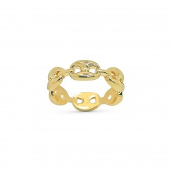 Bague en Plaque Or Grain De Café