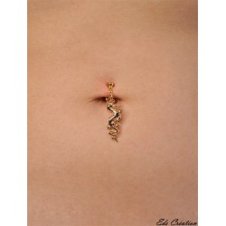 Clip Nombril Dragon plaqué or