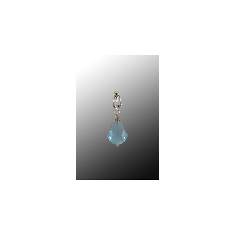 Clip Clitoris Argent Barroque Cristal Bleu Swarovski Clip Clitoris Argent Barroque Cristal Bleu Swarovski