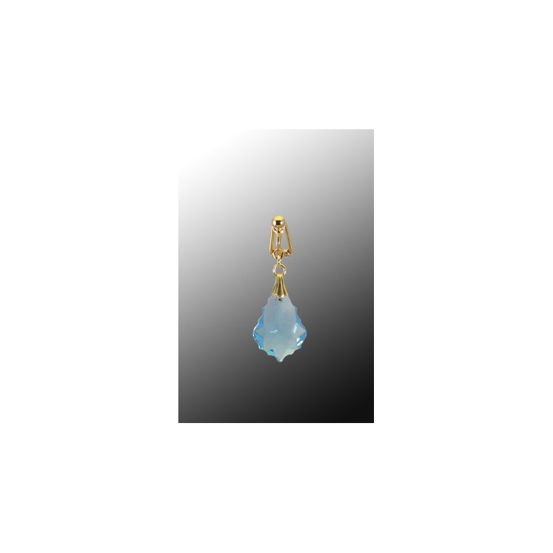 Clip clitoris plaqué or Barroque cristal Swarovski Bleu Clip clitoris plaqué or Barroque cristal Swarovski Bleu