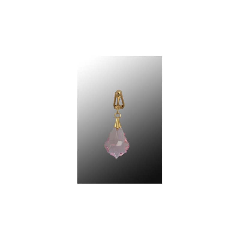 Clip clitoris plaqué or Barroque Rose Swarovski Clip clitoris plaqué or Barroque Rose Swarovski