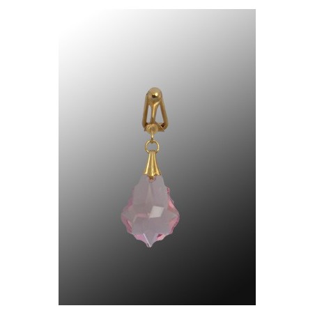 Clip clitoris plaqué or Barroque Rose Swarovski