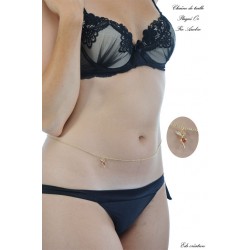chaine de taille plaqué or fée Ambre