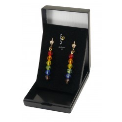 Boucle d'oreille plaqué or lesbien