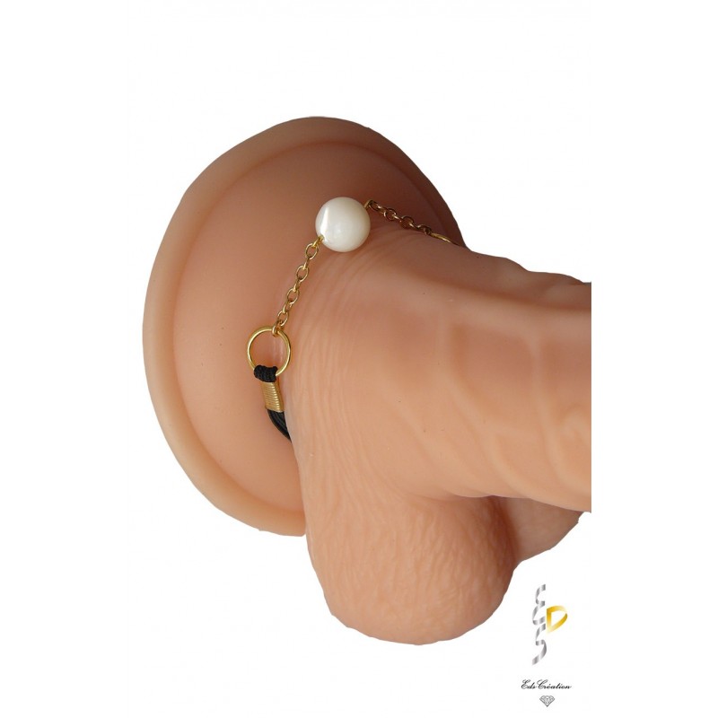 Cockring Plaqué Or perle nacre Cockring Plaqué Or perle nacre